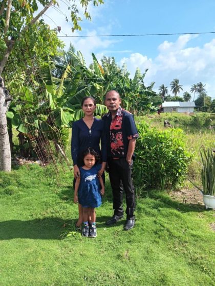 BERSAMA KELUARGA -Korban, Ludguirda Djami bersama keluarga